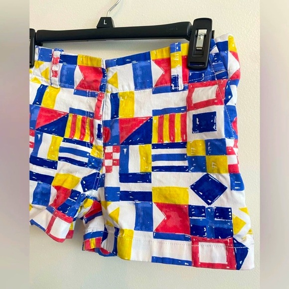 NWT Vineyard Vines Womens 3.5” Nautical Flag Bold Print Summer Chino Shorts SZ-0 - Picture 4 of 9